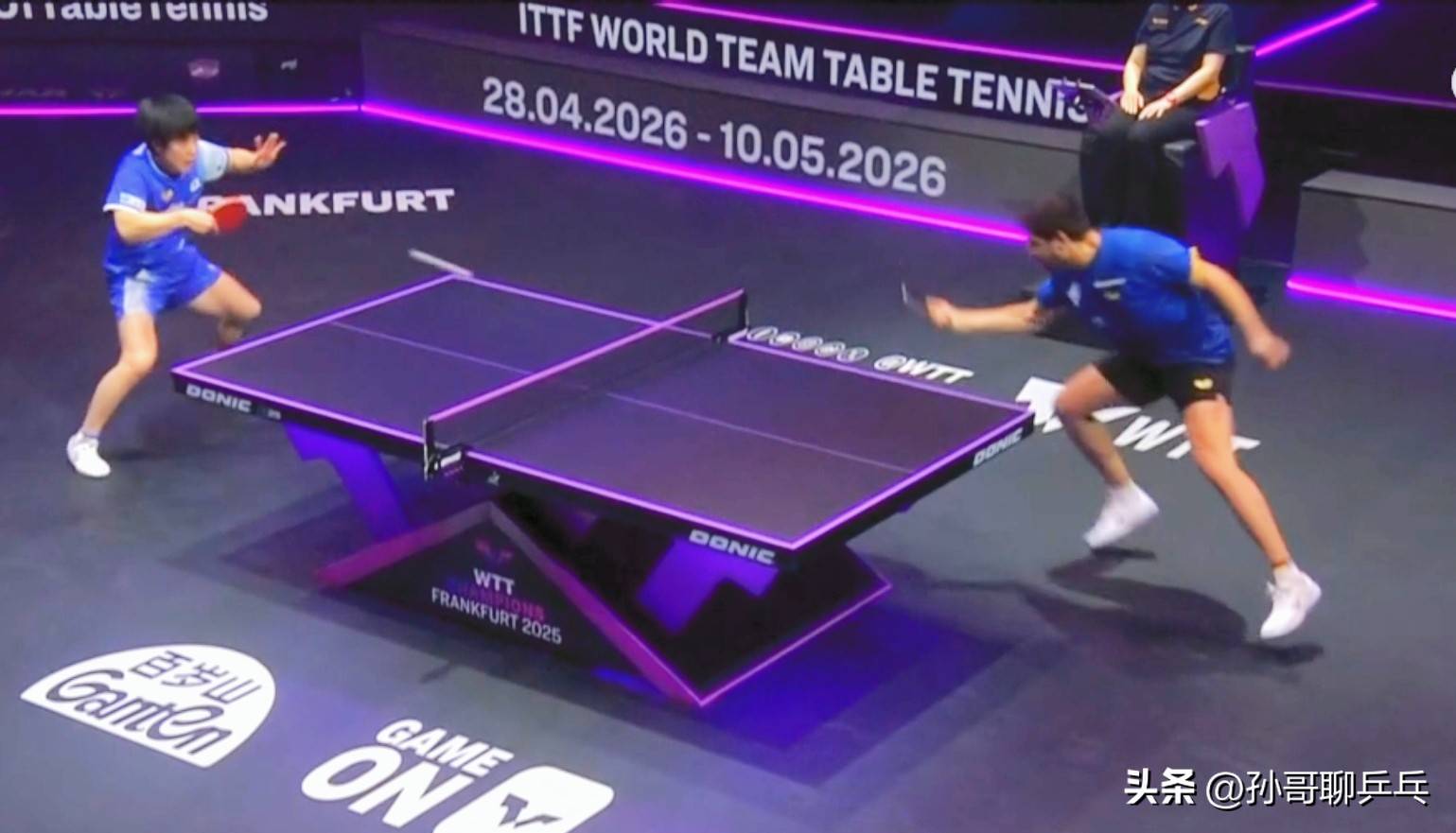 法国队横扫德国队，张本智和高光表现